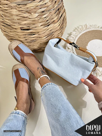 ست کیف جین بالاسگک و صندل گلسا لومانا