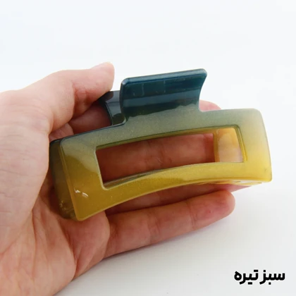 کلیپس دخترانه honey مدل مستطیلی دو رنگ
