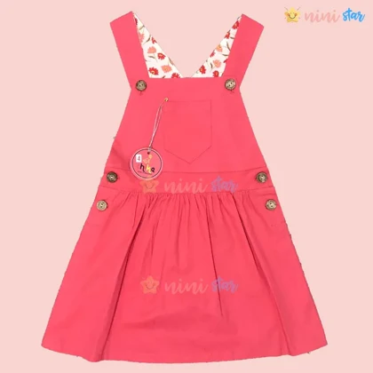 سارافن کتان آستردار چیکا صورتی