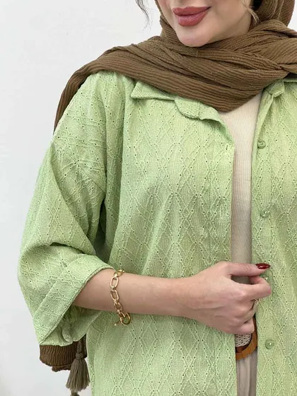 شومیز آستین پاکتی نازلی