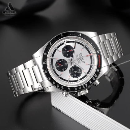 ساعت لونژین بند استیل Longines Conquest Chronograph-SK