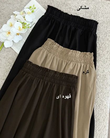 دامن لینن فروغ ( قد 89 ) کد 29783