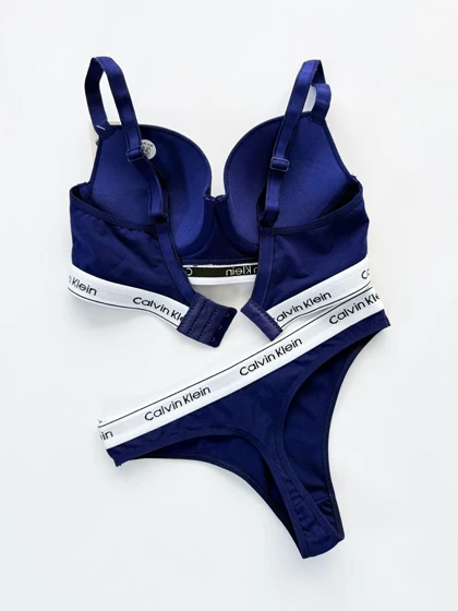 ست شورت بکلس و سوتین فنر دار نخ پنبه کلوین کلاین Calvin Klein