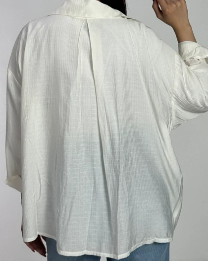 شومیز شیشه ای طرح دار کد 500532