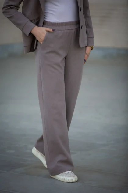 شلوار زنانه نیم بگ لامر