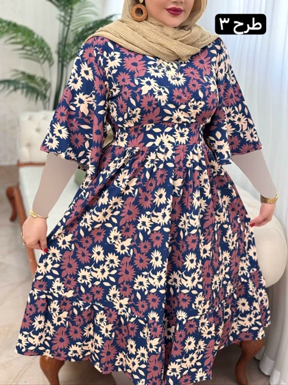 پیراهن فلور نرگس کد 1714