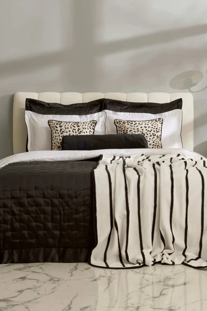 سرویس روتختی دو نفره Karaca Home مدل Feline Winter Set پلی‌استر - مشکی