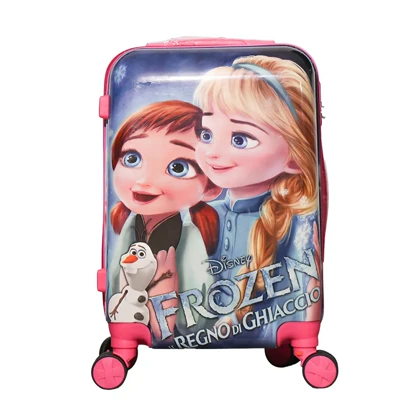 چمدان بچگانه خارجی مدل F-Elsa & Anna سایز 20 اینچ