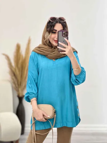 شومیز جلو بسته بغل سه دکمه