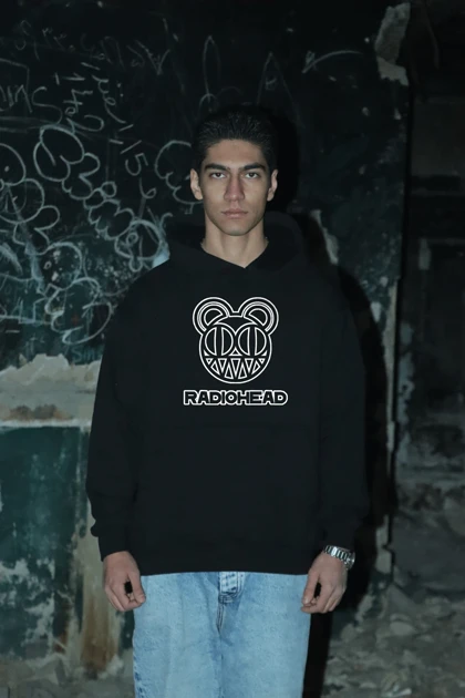 هودی مشکی اسپرت طرح Radiohead 2 - فواصل