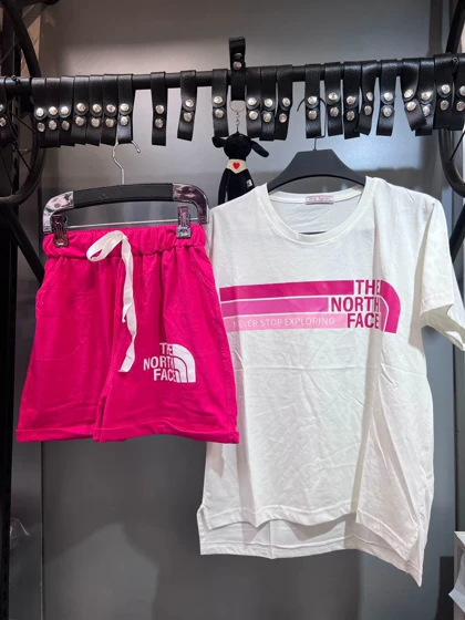 ست تیشرت شورتک نورث فیس