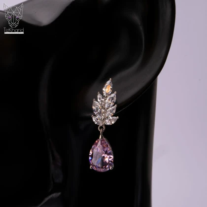 گوشواره جوانه الماس ژوپینگ