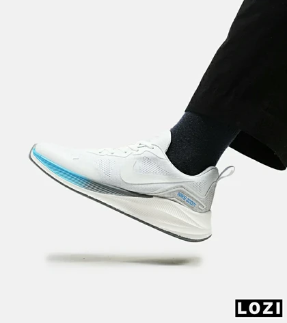 کفش کتانی مردانه و زنانه سفید Nike air zoom مدل 4326