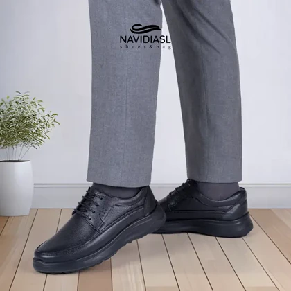 کفش مردانه چرم طبی اداری و روزانه کد 7050025