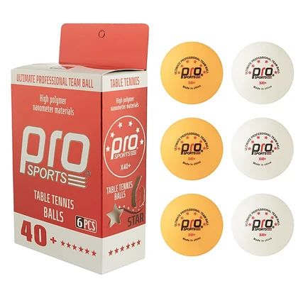 توپ تنیس روی میز پرو اسپرتز Pro Sports مدل PS-006 بسته 6 عددی 40+