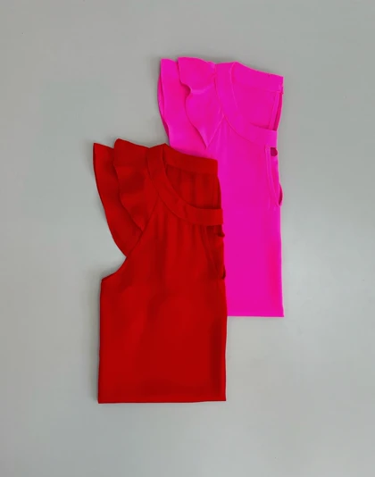 تاپ حلقه استین چین‌دار 2 کد 2796