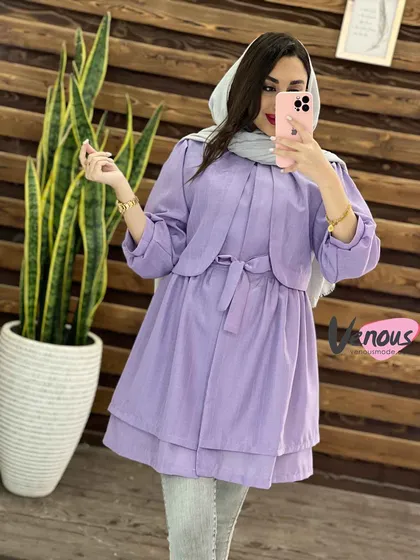 مانتو نازلی ژیله دار