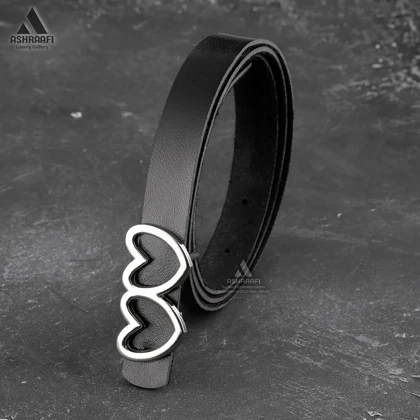 کمربند دخترانه Heart Leather Belt BL8