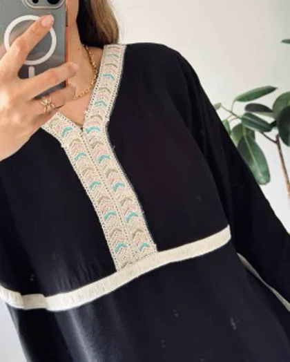 کفتان مشکی محرمی مجلسی پروا