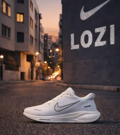 کفش کتانی مردانه و زنانه سفید نایک NIKE air zoom boost مدل 8265