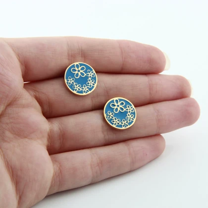 گوشواره زنانه مدل گلی