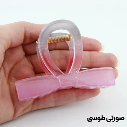 کلیپس دخترانه مدل پاپیون دو رنگ