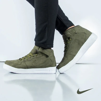 کفش ساق‌دار NIKE مدل FORCE (سبز)