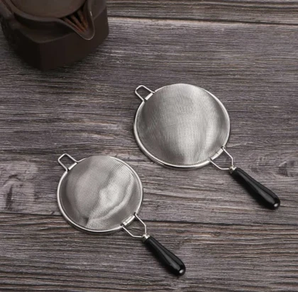 صافی چای دسته سرامیکی مشکی در دو سایز