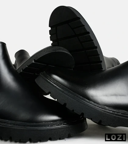 بوت مردانه چرمی مشکی ZARA مدل 5912