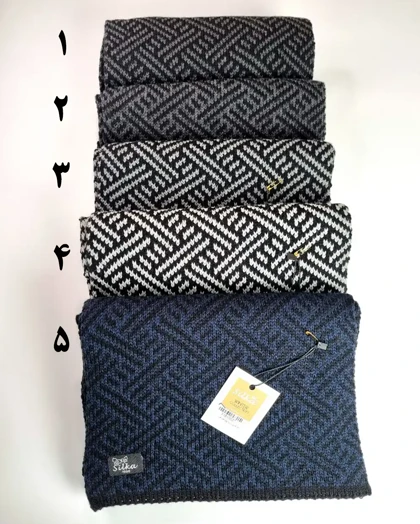 شال گردن مردانه بافت سیلکا طرح هیراد