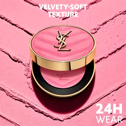 رژ گونه مات پر رنگ ایو سن لوران 93 Peachy Pink Satin