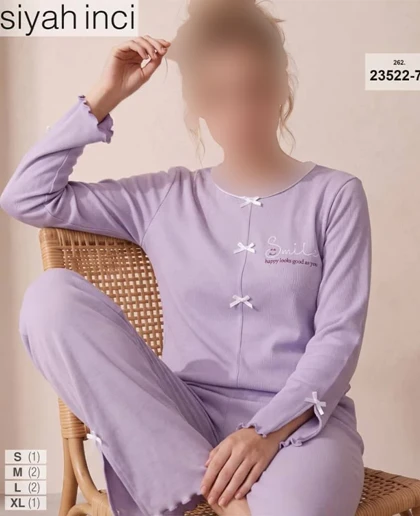بلوز و شلوار سایز نرمال siyah inci کد 7-23522