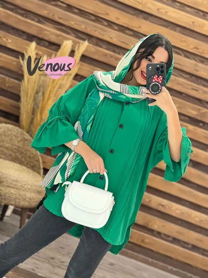 مانتو جلو پیله آستین گت