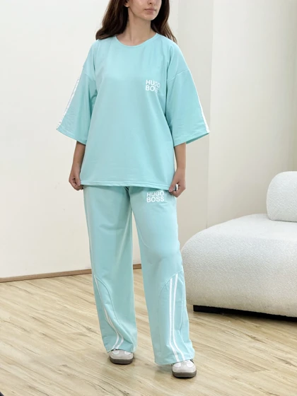 ست تیشرت و شلوار نخ پنبه وانیا دخترانه/آراسز