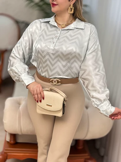 شومیز ساتن افسر 2923