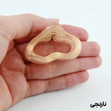 کلیپس دخترانه مدل منحنی کوچک دو رنگ