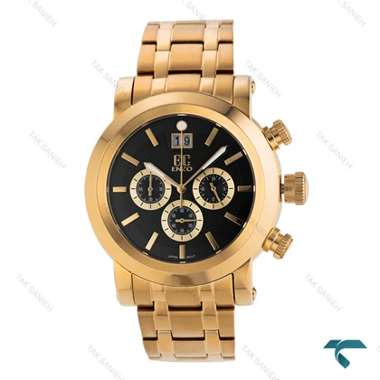 ساعت طلایی انزو مردانه EC-2168GBG استیل سه موتوره Enzo-8130-G