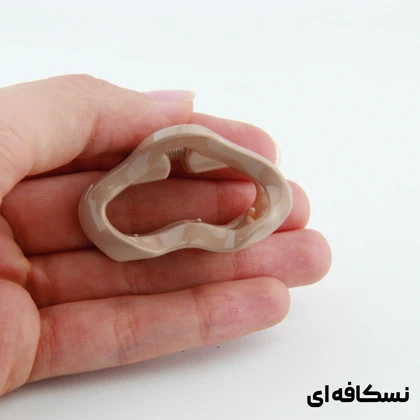 کلیپس دخترانه مدل منحنی کوچک دو رنگ