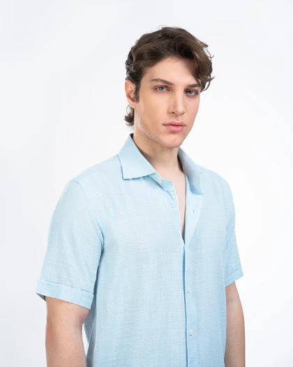 پیراهن مردانه آستین کوتاه M0104