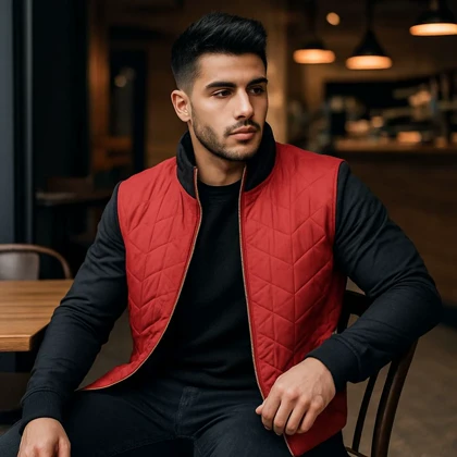 کاپشن مردانه قرمز مدل Homan ویژه