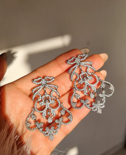 گوشواره جواهری لوکس G51