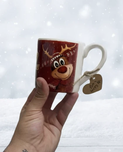 ماگ سرامیکی دسته دار طرح کریسمسی