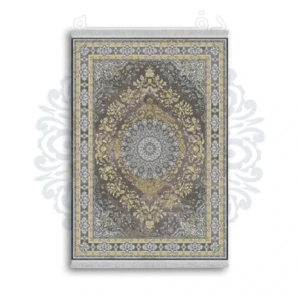 *جدید* فرشینه از جنس پارچه شانل مخمل ترک طرح فانتزی برند دفه کد 734