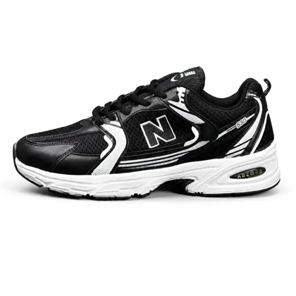 کتانی مردانه مدل نیوبالانس 530مشکی چاپ سفید New Balance