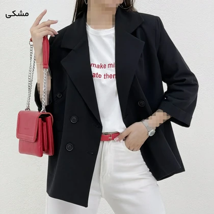 کت زنانه لینن یقه انگلیسی | آی بولک