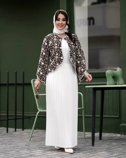 کت سارافون مزونی سنگدوزی شده