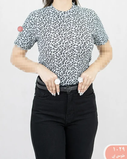 تیشرت قواره دارپلنگی 1029