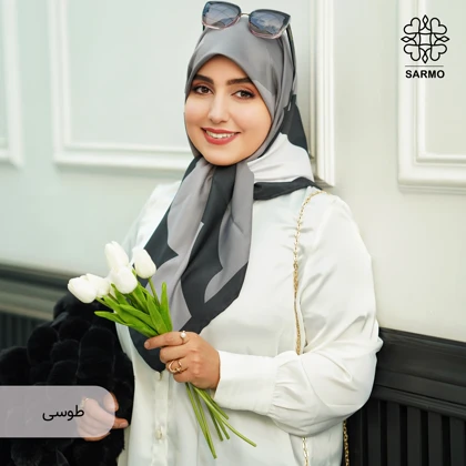 روسری ساتن ابریشم ابرا