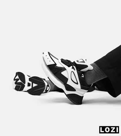 کفش کتانی سفید مشکی AMIRI Bone Runner