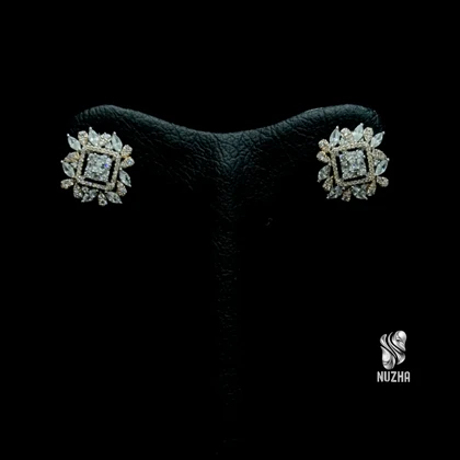 گوشواره جواهری نقره